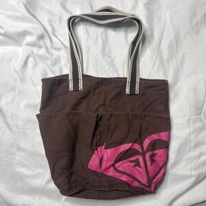 Roxy Brown and Pink Tote Bag
